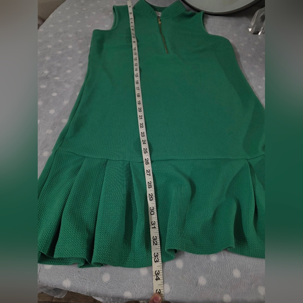 Pappagallo Green Sleeveless Dress with Zipper Size SMALL. - Picture 3 of 8